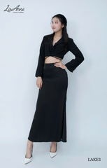 Khoác vest crop 2 lớp thắt dây sau