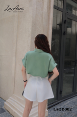 Quần short ly lưng kèm đai LAQD002 cá tính