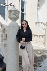 Quần suông lụa ý kèm đai LAQD001 sang trọng, hiện đại