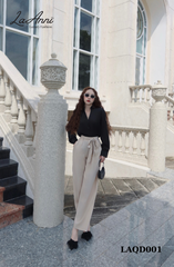 Quần suông lụa ý kèm đai LAQD001 sang trọng, hiện đại