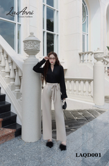 Quần suông lụa ý kèm đai LAQD001 sang trọng, hiện đại