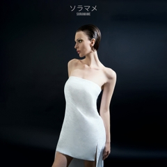STRAPLESS LONG TRAIN DRESS