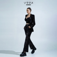 SEQUIN TAILORED TROUSERS