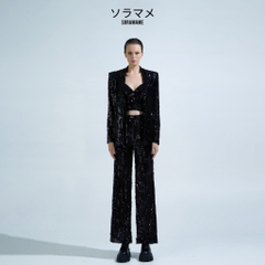 SEQUIN TAILORED TROUSERS