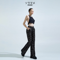 BLACK LACE TROUSERS