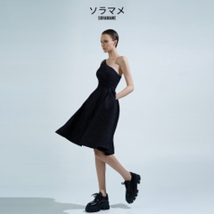 DARK SEQUIN SLOPING SHOULDER