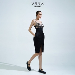 CUT- OUT SEQUIN DRESS