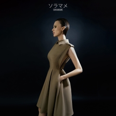 RAINCOAT SLEEVELESS PLEATED DRESS