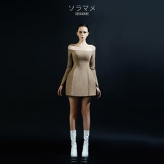 BALLET LONG SLEEVES STRAPLESS DRESS