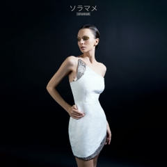 ASYMMETRICAL EMBELLISHED DRESS
