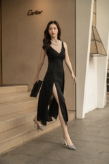 SPLIT CHIFFON DRESS