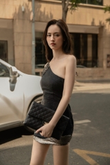 ASYMMETRICAL EMBELLISHED DRESS