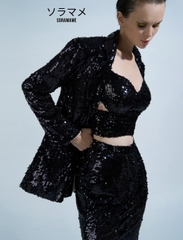 SEQUIN TAILORED TROUSERS