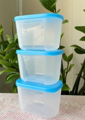 Tuptrung - Hộp đông 300ml - thân trong nắp xanh basic