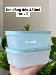 Hộp Tupperware Đông dẻo - nắp xanh