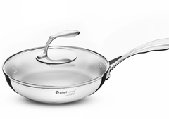 Chảo Tupperware T Chef Series Wok Pan 24cm (Nắp kính)