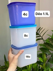 Hộp Tupperware Trữ Đông Dẻo Cao Cấp Chill Freez Medium High 1.1L- Tupperware Malaysia Chính Hãng