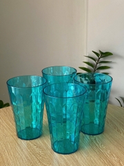 Bộ Bình Nước Tupperware Prisms Serving  + 4 Cốc Xanh Min - Tupperwera Malaysia Chính Hãng