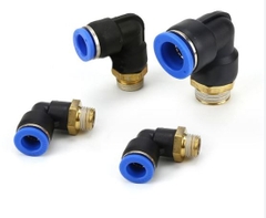 Nối nhanh góc ren đồng lắp dây PU