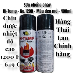 Xịt chống cháy Hi-Temp 1200 độ F mầu đen