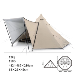Naturehike NH20ZP013 Lều Cắm Trại 3-4 Người Pyramid Tent
