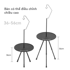Bàn tròn mini xếp gọn kèm chân treo đèn Blackdog CBD2300JJ028