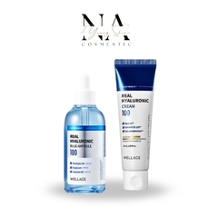 [Wellage] Combo giúp cấp ẩm, căng bóng da Toner + Serum + Kem Dưỡng Real Hyaluronic WELLAGE