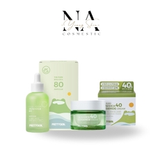 [Pretty Skin] Combo dành cho da mụn Serum rau má + Kem dưỡng rau má giúp cải thiện tình trạng mụn