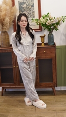 Pijama Dài Tay Họa Tiết Chuồn Chuồn Latin
