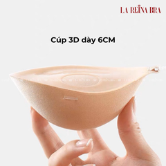 Miếng Dán Ngực LA REINA BRA (Tặng Dây Trong) Đệm Nâng Ngực Dày 6cm Thiết Kế Cài Trước Chống Nước Siêu Dính - LRDN026