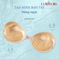 Miếng Dán Nâng Ngực Nữ LA REINA BRA  Hình Bàn Tay Siêu Dày Siêu Dính, Áo Dán Ngực Tạo Khe - LRDN001