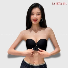 Áo Ngực Nữ Cài Trước Dây Có Tháo Rời Chất Su Thông Hơi Thoáng Mát Đệm 3cm Không Gọng Không Viền - LRCN066
