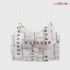 Áo Bra Croptop FOREVER Nữ Có Mút Ngực, Dáng Ôm Body, Dây Mảnh Sexy - LRAB244