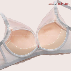 Áo Lót Nữ Ren Tơ, Thiết Kế Nâng Ngực Gợi Cảm, Ren Mềm Quyến Rũ Đệm Nâng 3cm -LRAL171