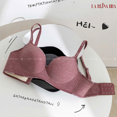 Áo Lót Nâng Ngực Chất Cotton Viền Chữ LA REINA BRA - LRAL165