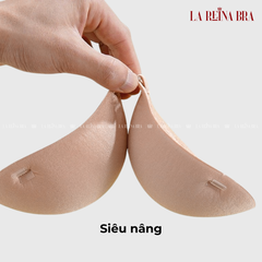 Miếng Dán Ngực LA REINA BRA (Tặng Dây Trong) Đệm Nâng Ngực Dày 6cm Thiết Kế Cài Trước Chống Nước Siêu Dính - LRDN026