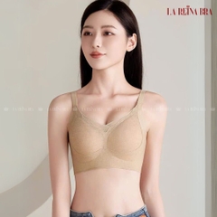 Áo Lót Nữ Gân Tăm Mỏng Nhẹ- Đệm Mỏng Định  Hình, Form Vừa Vặn Không Gọng, Mặc Cả Ngày Siêu Êm- LRAL135