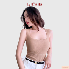 Áo Bra Thun Tăm Lạnh Dây Bản To Dáng Croptop Kèm Đệm Ngực - LRAB118