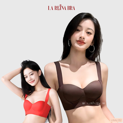Áo Ngực Nữ LA REINA BRA Áo Lót Su Đúc Bản To Siêu Nâng Đỡ Và Làm Đầy Vòng Một Áo Không Gọng Thoáng Khí - LRAL132