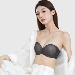 Áo Ngực Nữ, Cúp Su Ren Cao Cấp Chống Tụt, Nâng Ngực, Không Gọng Không Dây, Đệm Mỏng 3cm - LRCN065