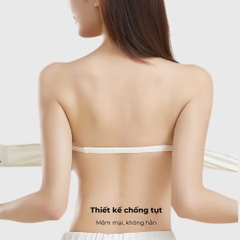 Áo Ngực Nữ, Cúp Su Ren Cao Cấp Chống Tụt, Nâng Ngực, Không Gọng Không Dây, Đệm Mỏng 3cm - LRCN065