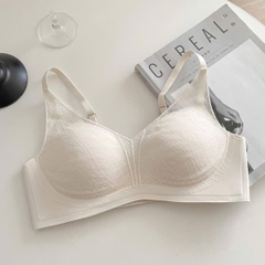 Áo Lót Ren Nâng Ngực Chống Xệ, Đệm Mút 1,5cm, Hoạ Tiết Ren Quyến Rũ, Thoáng Mát Thông Hơi  - LRAL122