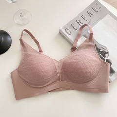 Áo Lót Ren Nâng Ngực Chống Xệ, Đệm Mút 1,5cm, Hoạ Tiết Ren Quyến Rũ, Thoáng Mát Thông Hơi  - LRAL122