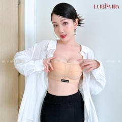 Áo Ngực Không Dây Chống Tụt, Nâng Ngực Chất Su, Hoạ Tiết Chỉ Nổi In chữ TOMORROW - LRCN054