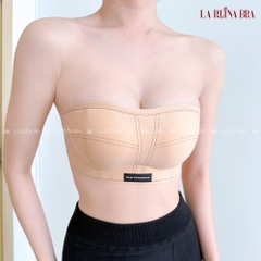 Áo Ngực Không Dây Chống Tụt, Nâng Ngực Chất Su, Hoạ Tiết Chỉ Nổi In chữ TOMORROW - LRCN054
