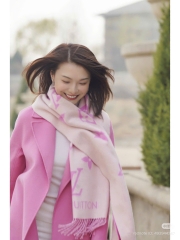 Khăn Louis Vuitton Hồng Cashmere