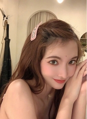 Kẹp Tóc Logo Gucci Hồng