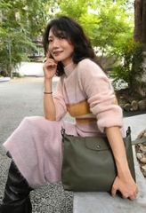 Longchamp Hobo Da Bê Olive