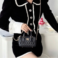 Túi Xách Miu Miu Acardie Matelasse Đen