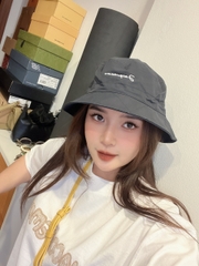 Mũ Jacquemus Le Bob Picchu In Black Cotton Màu Đen
